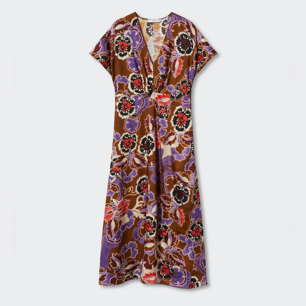 MANGO Floral midi dress - Picture 3 of 5